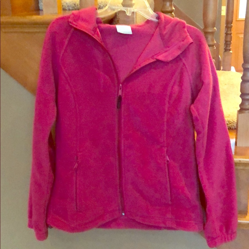 Raspberry Columbia Jacket with hood
